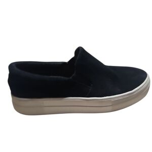 Steve Madden - Black Slip-On Sneakers with White Soles
